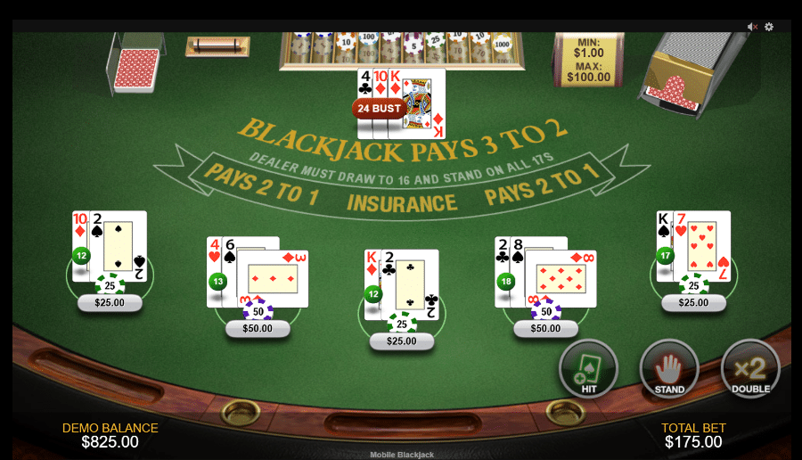Multihand Playtech Blackjack