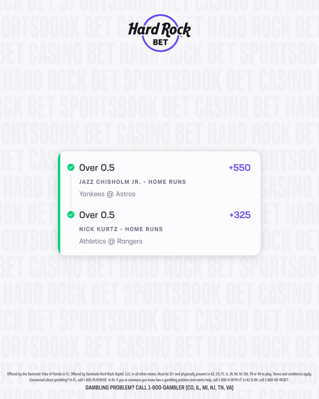 2 million home run parlay 2