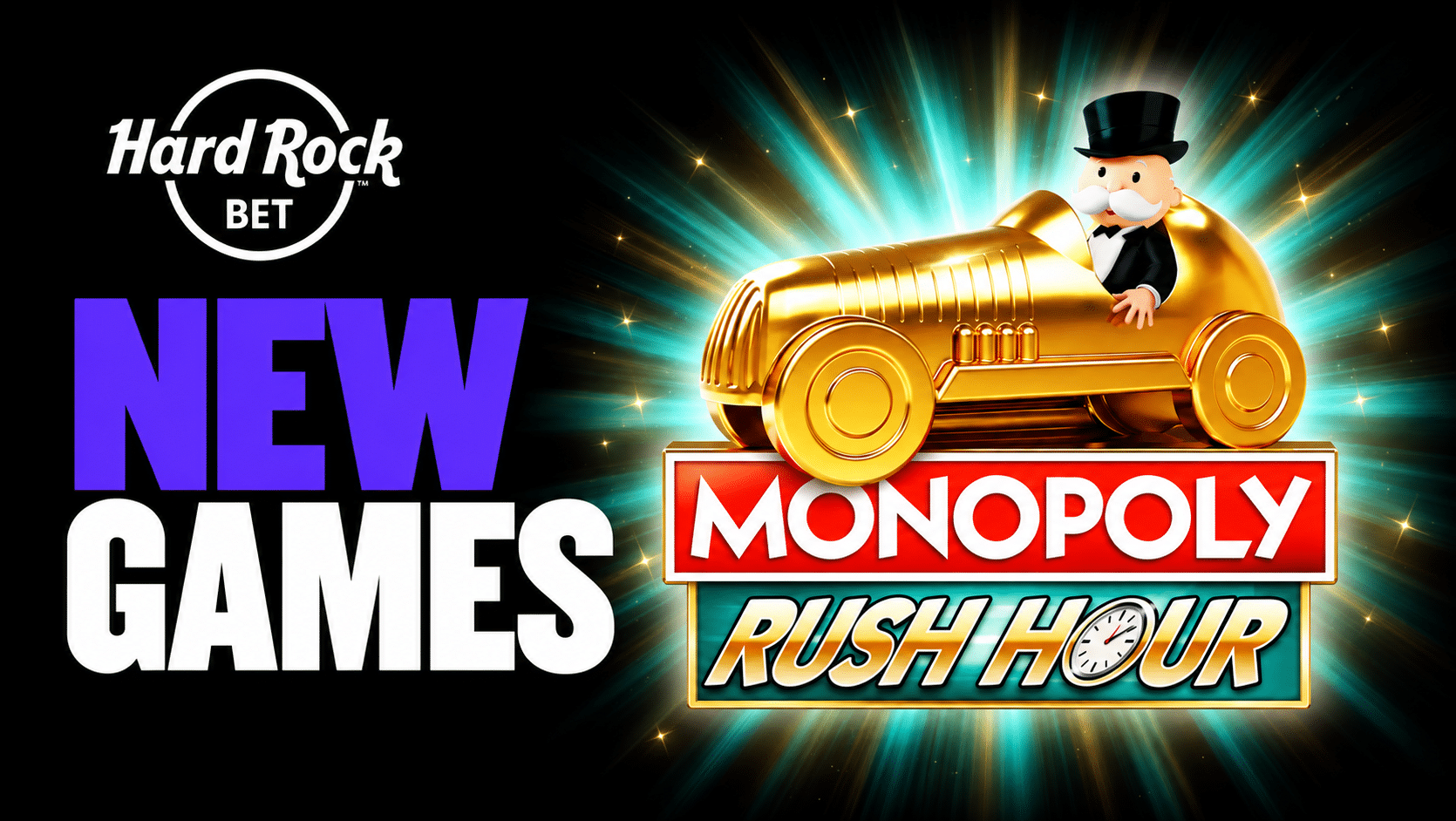 New games at Hard Rock Bet include Monopoly Rush Hour